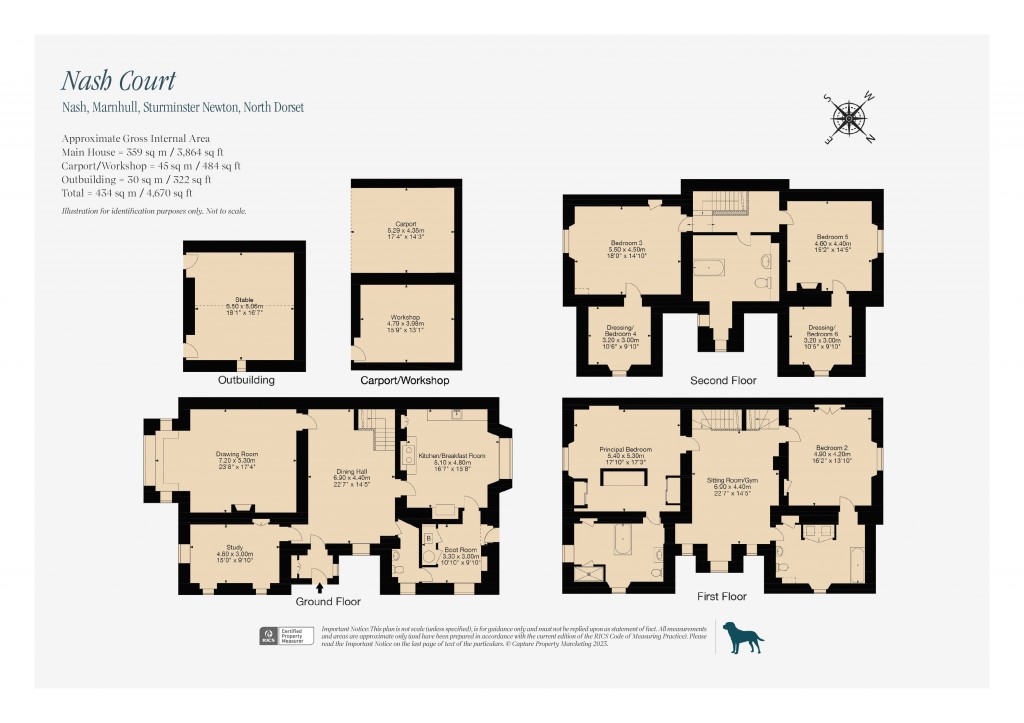Floorplans For Nash Court Nash Lane, Marnhull, Sturminster Newton, Dorset