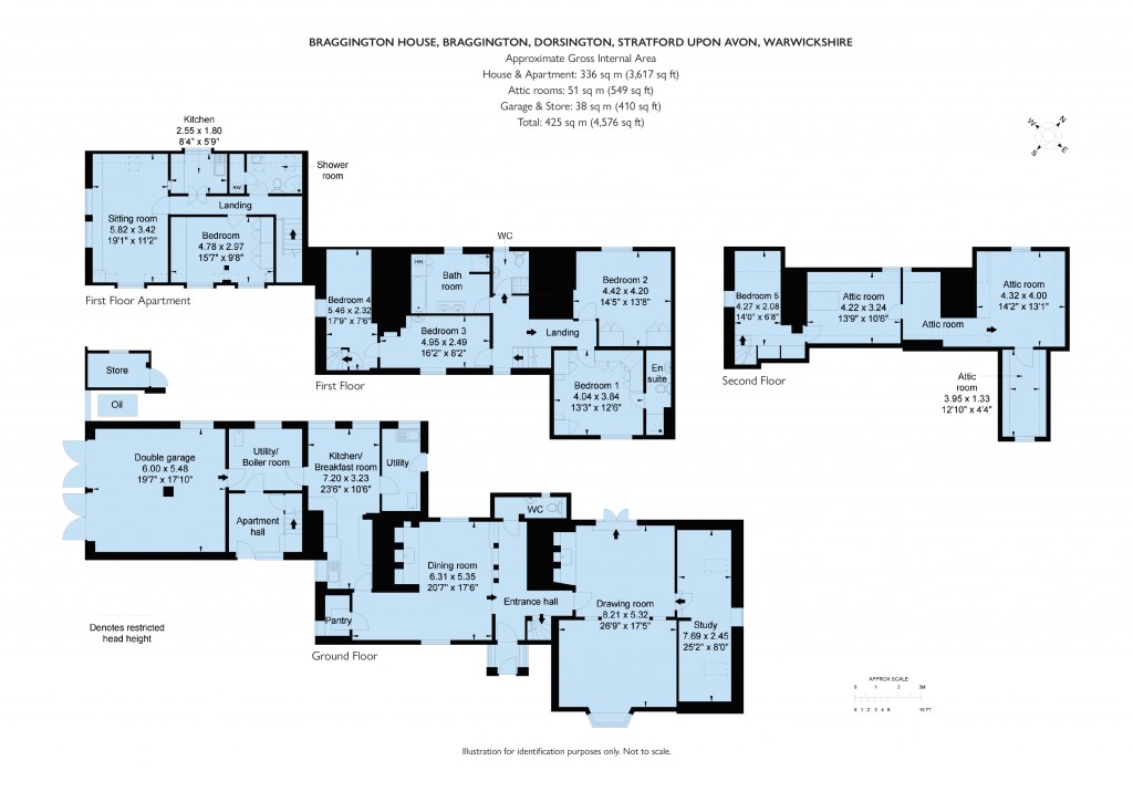 Floorplans For Stratford Upon Avon, Warwickshire