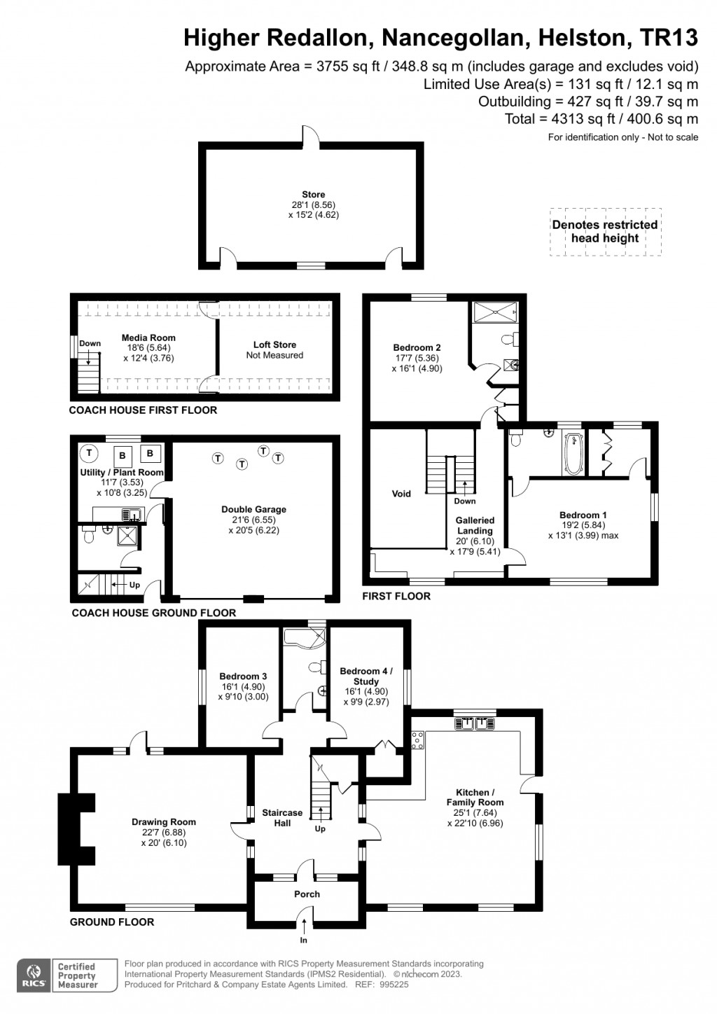 Floorplans For Helston, West Cornwall