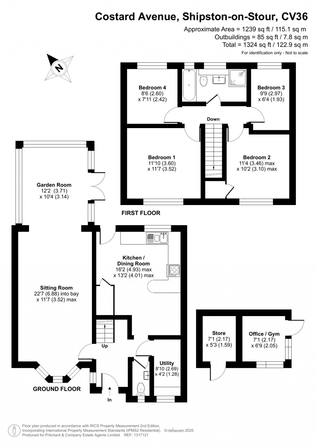 Floorplans For Costard Avenue, Shipston On Stour, Warwickshire