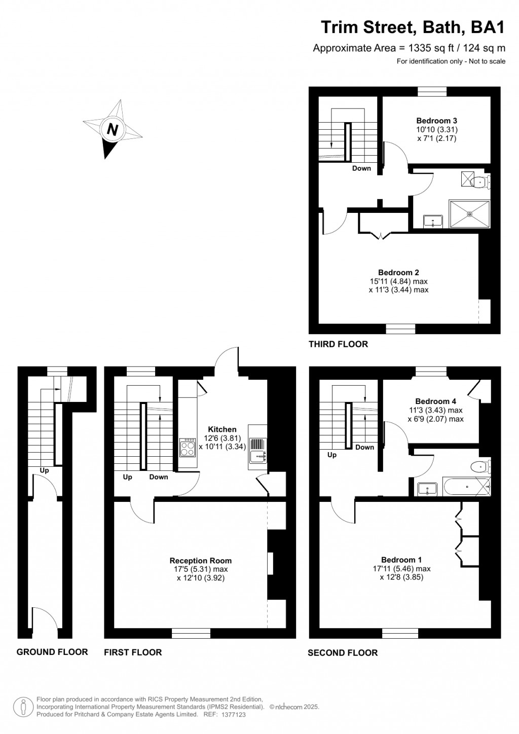 Floorplans For Trim Street, Bath, Somerset