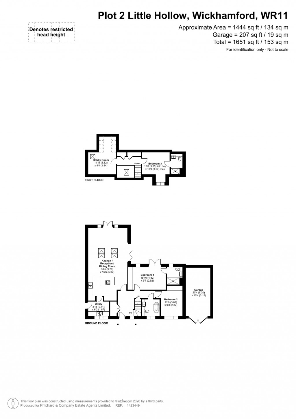 Floorplans For Wickhamford, Worcestershire