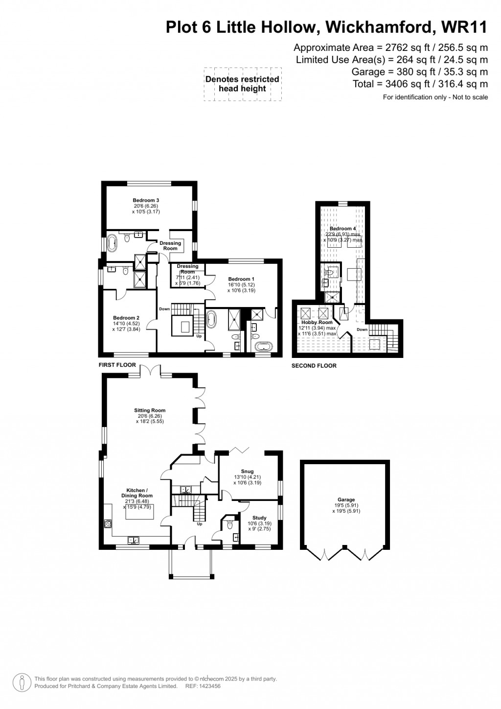 Floorplans For Wickhamford, Worcestershire