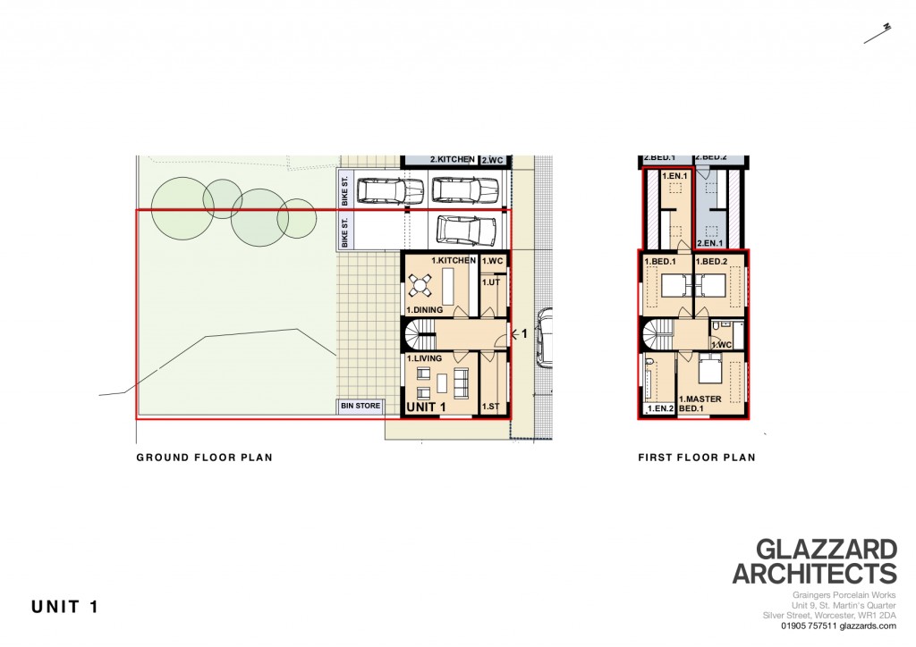 Floorplans For Evesham, Worcestershire