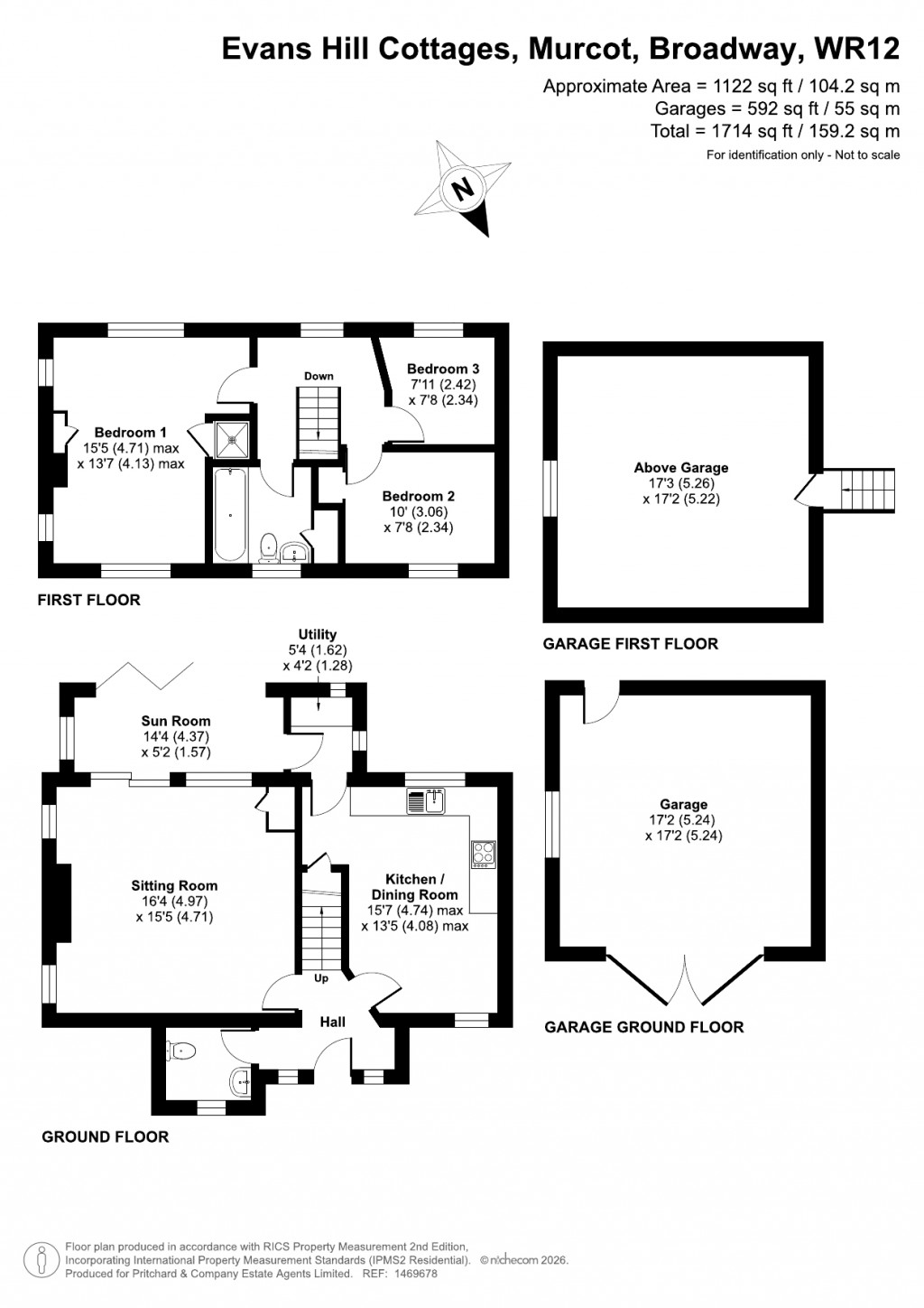 Floorplans For Broadway, Worcestershire