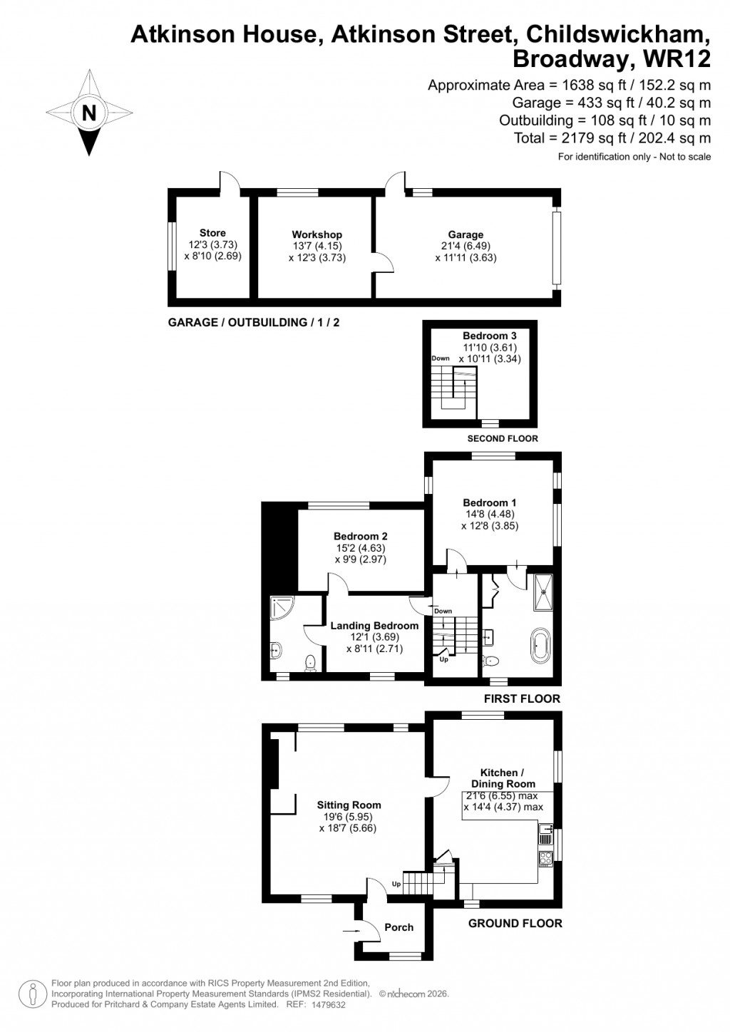 Floorplans For Childswickham, Broadway, Worcestershire